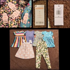 NEW Girls 4T Knit Short Sleeve Dresses Jumpsuit Gymboree Old Navy Wonder Nation